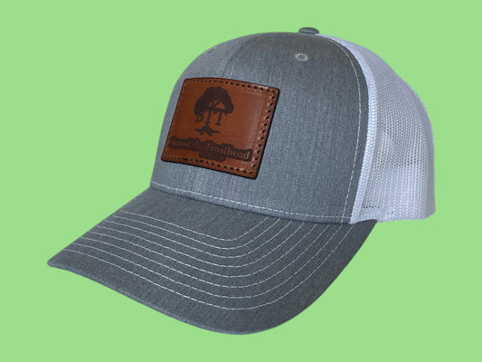 Beyond the Trailhead™ Logo Trucker Hat |  Heather Grey/White