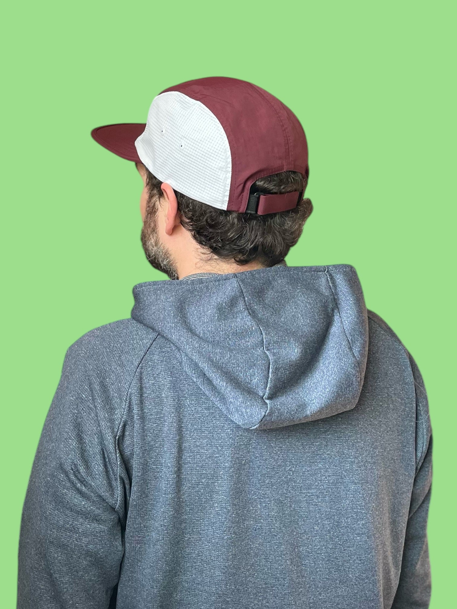 【toogood】THE MOUNTAINEER HAT_CHARCOAL Beyond the Trailhead™ Logo PCT Trail Hat | Maroon/Glacier