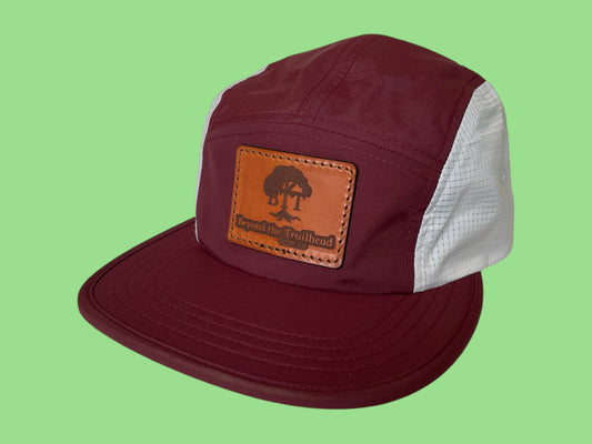 Beyond the Trailhead Logo PCT Trail Hat | Maroon/Glacier Grey