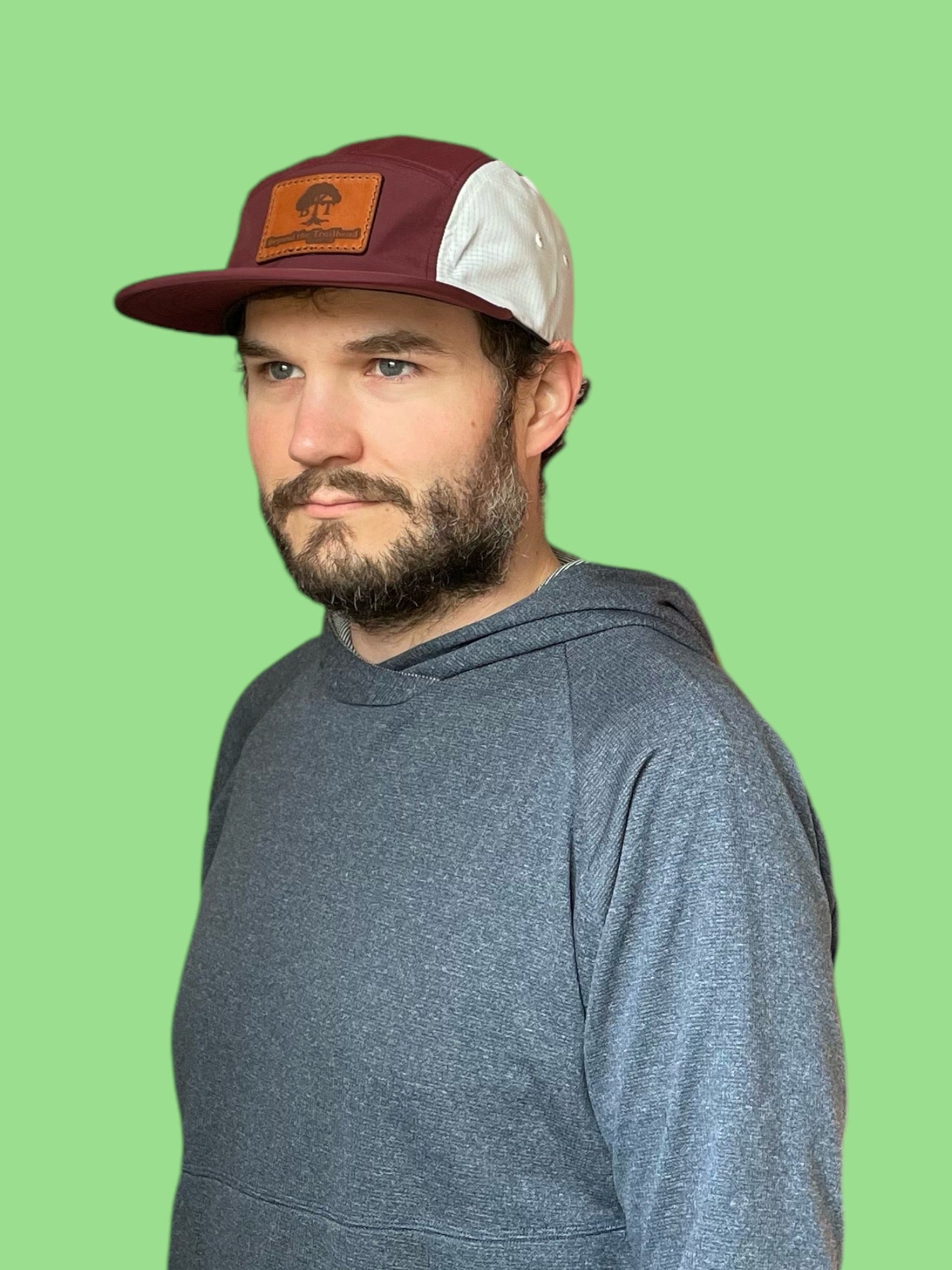 Beyond the Trailhead™ Logo PCT Trail Hat | Maroon/Glacier